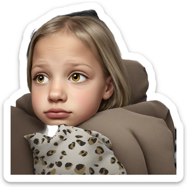 realistic fine art girl sticker