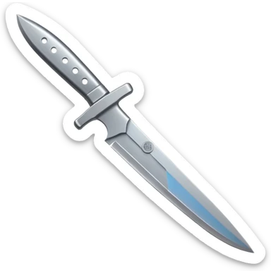 knife pointing up sticker
