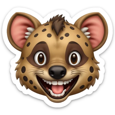Laughing hyena sticker