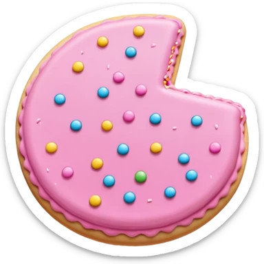 pink sugar cookie sticker