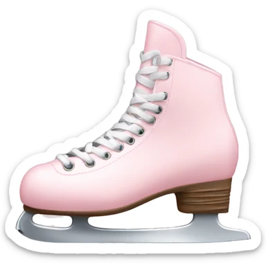 Light pink ice skates sticker