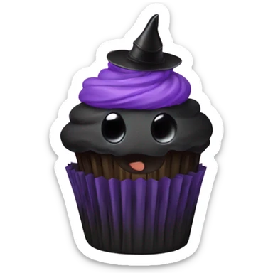 Goth cupcake  sticker
