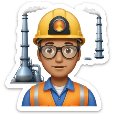 oil refinery worker sticker
