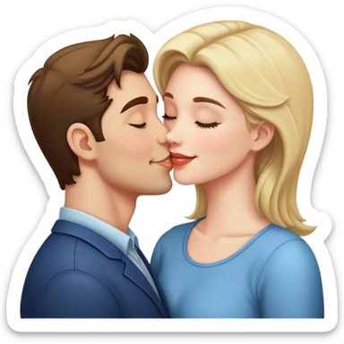 it guy kissing hr bp  sticker
