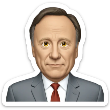 Francois Legault se foule dans le nez sticker