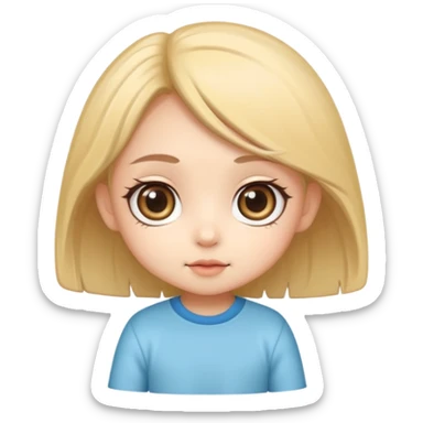 cute chibi cartoon, big eyes, soft shading, smooth gradients, clean outlines, high detail, sticker style sticker