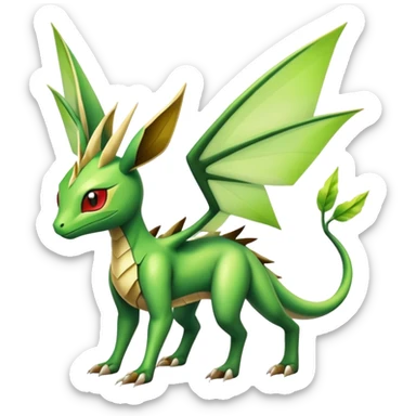 Shiny Exotic Flygon-Amaura-Leafeon-Scyther-Hybrid-Creature sticker