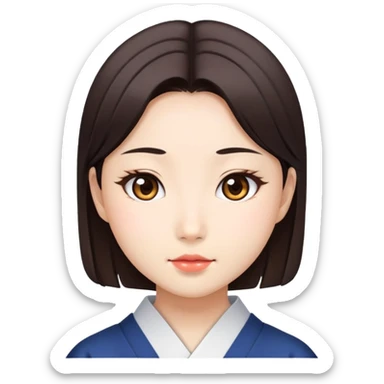Beautiful japanese girl  sticker