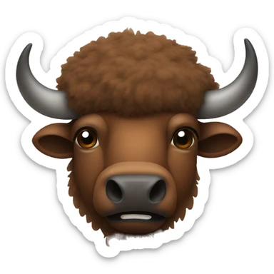 Bison in Oklahoma sticker