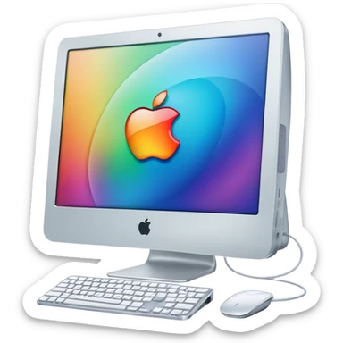 Apple iMac Y2K sticker