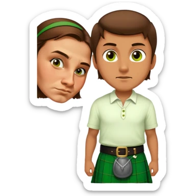 Wearing a Green Kilt sticker