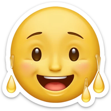 Cry laugh emoji sticker