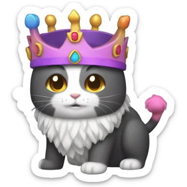 Nyan Cat King Full body  sticker
