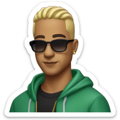 Badbunny Benito reggaeton puerto rico sticker