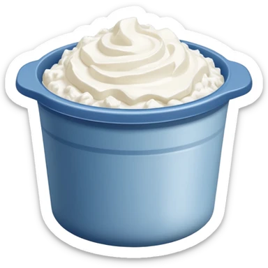 a pack of cottage cheese sticker