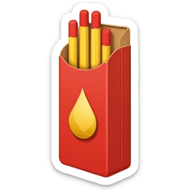 match sticks box sticker