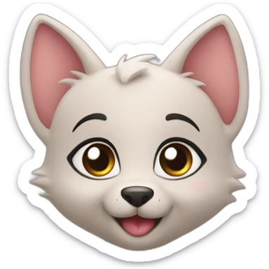 Luna love good qui fait un bisou sticker