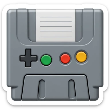 game cartridge sticker