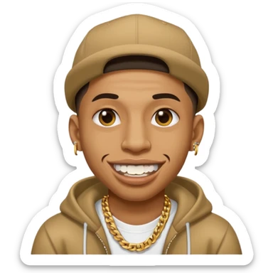 rapper with siamont grillz sticker