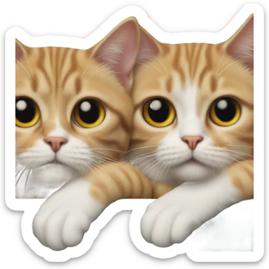 2 cats thelma and louise sticker