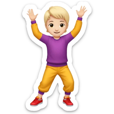 dance smal kid sticker