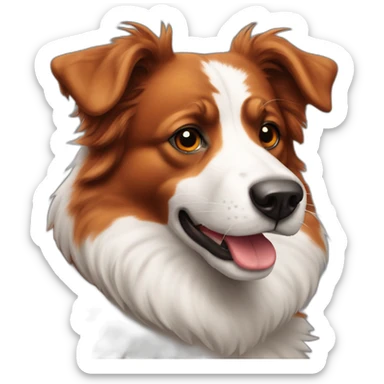 mismark red aussie sticker