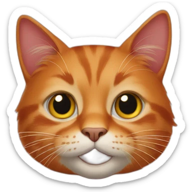 Morris the red cat sticker