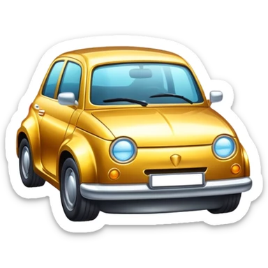 car with a polishing tool or shining effect sticker