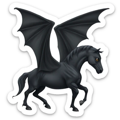 thestral: Winged horses visible only to those who have witnessed death and understand its significance. sticker