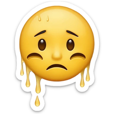 Грустный смайлик бьётся головой о стену sticker