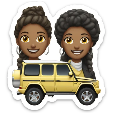 GWagon full of women sticker