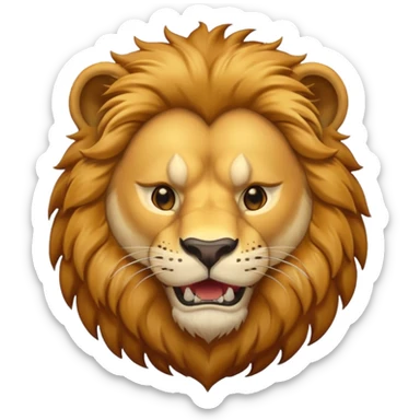  North American lion without mane sticker
