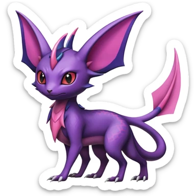 Salandit-Noivern-Espeon-Hybrid (Full body) sticker