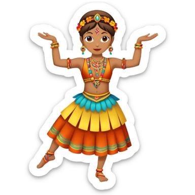 Folklore dancer sticker