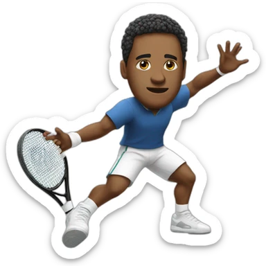 tennis player making politics sticker