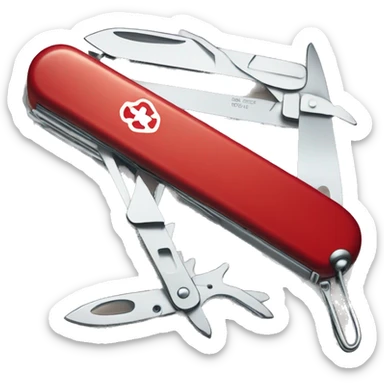 Swiss army knife sticker