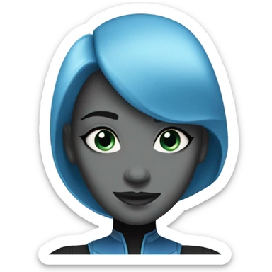 Female Megamind  sticker