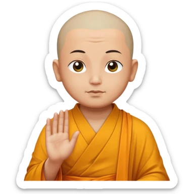 Buddha monk in meditation  sticker