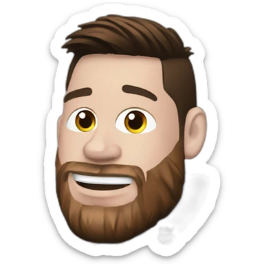 Messi qui marche sur Ronaldo sticker