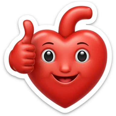 ❤️+ 👍  sticker