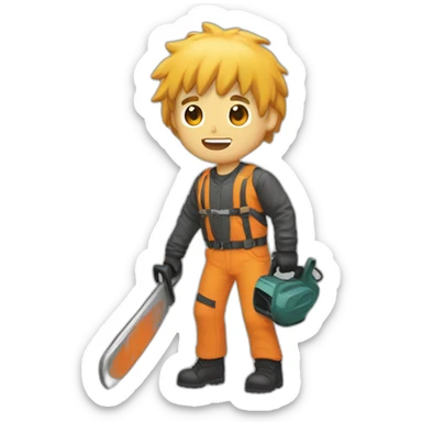 chainsaw man sticker