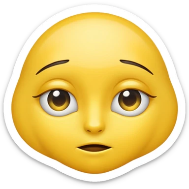 Side eye moji sticker