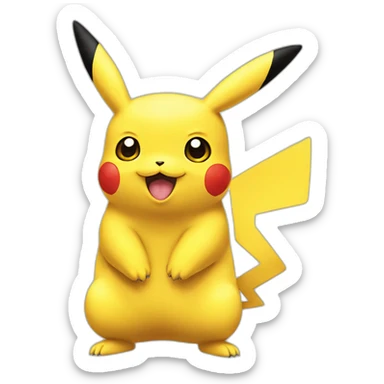 pikachu pokémon sticker