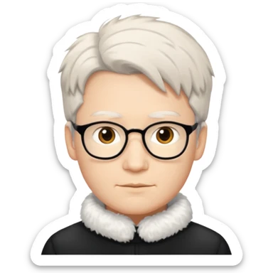 Pierre Poilievre warm white and fuzzy sticker