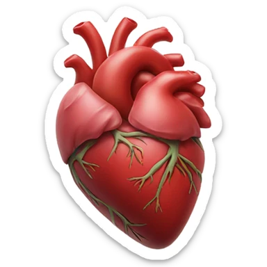 human heart sticker