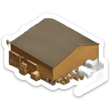 modern lumber factory sticker