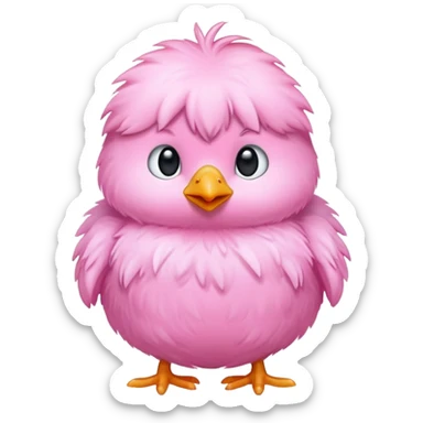Pollito rosa sticker