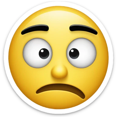 Stressed out emoji sticker