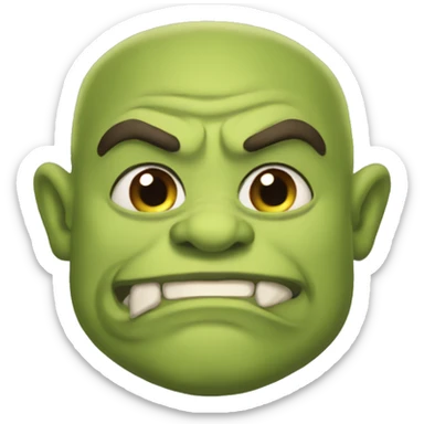 Ogre saying “Proncess” sticker