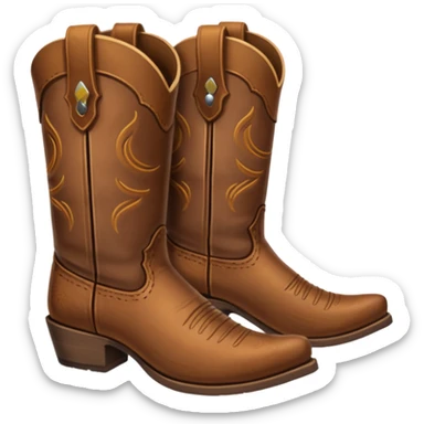 cowboy boots sticker